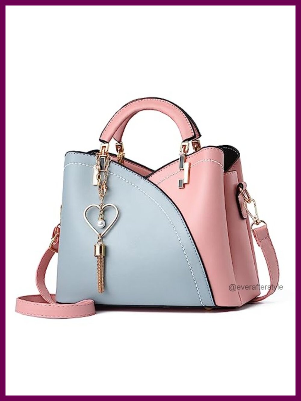 Women's Small Crossbody Satchel PU Leather Purses with Adjustable Strap